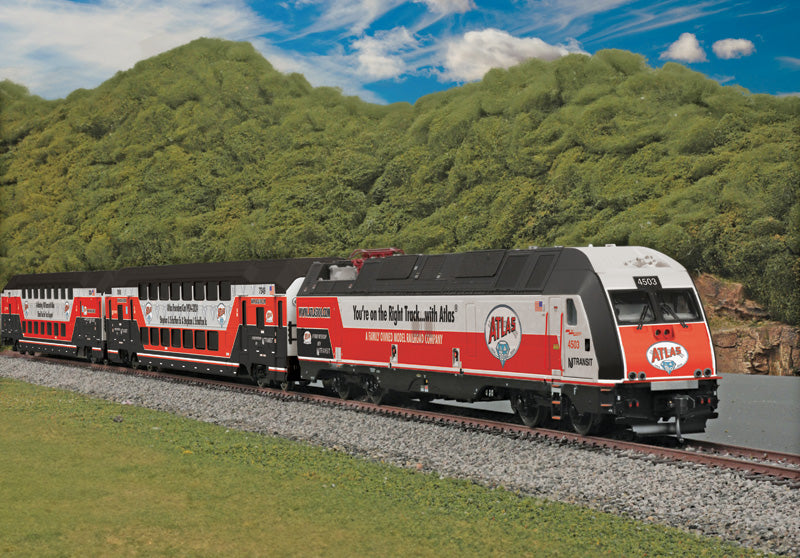 N SCALE ATLAS 100th ANNIVERSARY Locomotive & 2 PASSENGER CARS